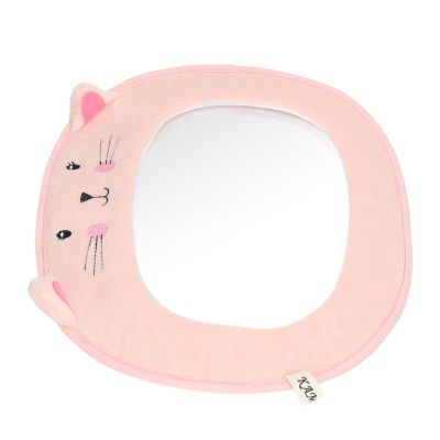 Baby Rear View Mirror, 3D Cartoon Character Design Baby car Mirror for Different Types of Cars Cat