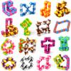 Neureyte 92 Pack 24 Links Wacky Tracks Snap and Click Fidget Toys,Fidget Snake Toy for Party Favors,Plastic Chains Finger Sensory Toy,Stress Relief Toys for Kids view 2