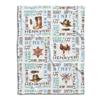 ENCYCOM Personlized Cowboy Western Monogram Baby Blanket with Name for Boy, Cowboy Nursery Theme, Crib Blanket, Swaddle Cowboy Horse Hat Cowboy Gift Newborn Cowboy Word Art view 1