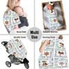 ENCYCOM Personlized Cowboy Western Monogram Baby Blanket with Name for Boy, Cowboy Nursery Theme, Crib Blanket, Swaddle Cowboy Horse Hat Cowboy Gift Newborn Cowboy Word Art view 3