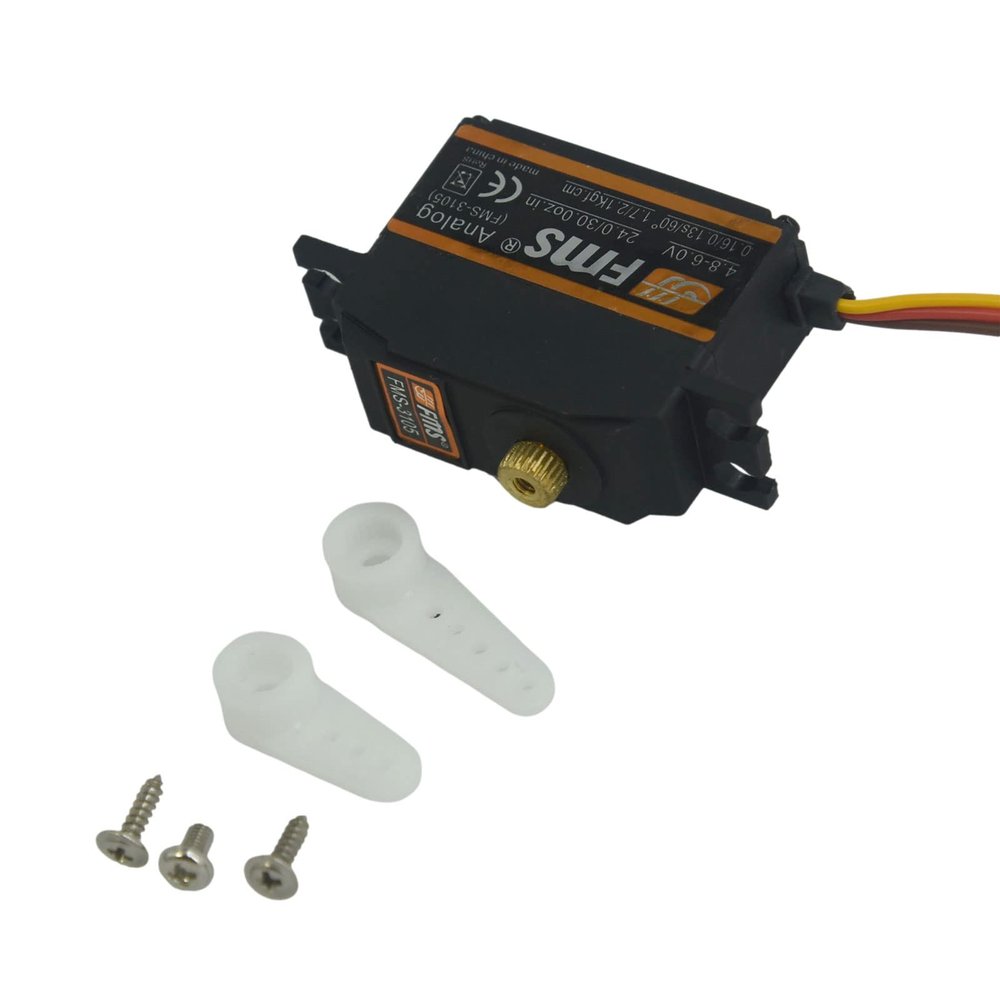 FMS SER028 25g Metal Gear Analog Servo Positive 600mm Wire for RC Airplane Warbird Sporter Trainer