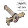 Royalmart Handmade Brass Kaleidoscope - Vintage Look - Antique Finish - Kaleidoscope for Kids Friends Family Children - 3D Mirror Lens (to My Son) view 2