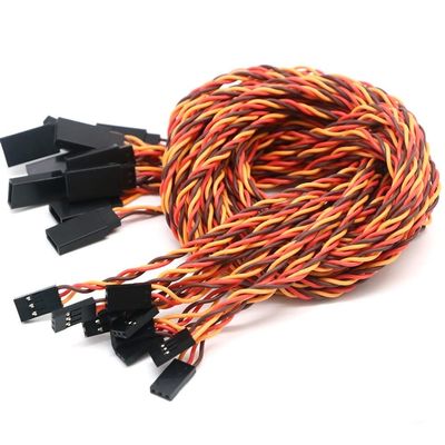 RC Helicopter Accessories For Futaba JR Anti-interference Servo 10pcs 10 / 15 / 30 / 50 / 100cm Servo Extension Cable 30 / 60core For Futaba JR Anti-interference Servo For RC Helicopter Part/ Replacem