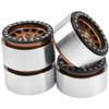4Pack Vgoohobby Alloy 1.9" RC Beadlock Wheels Rims 12-Spoke Thickness 30mm Compatible with Axial SCX10 D90 Traxxas TRX4 RedCat Gen8 Tamiya CC01 1/10 RC Crawler Car (Titanium) view 2
