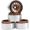 4Pack Vgoohobby Alloy 1.9" RC Beadlock Wheels Rims 12-Spoke Thickness 30mm Compatible with Axial SCX10 D90 Traxxas TRX4 RedCat Gen8 Tamiya CC01 1/10 RC Crawler Car (Titanium) view 3