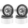 4Pack Vgoohobby Alloy 1.9" RC Beadlock Wheels Rims 12-Spoke Thickness 30mm Compatible with Axial SCX10 D90 Traxxas TRX4 RedCat Gen8 Tamiya CC01 1/10 RC Crawler Car (Silver) view 4