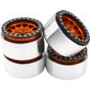 4Pack Vgoohobby Alloy 1.9" RC Beadlock Wheels Rims 12-Spoke Thickness 30mm Compatible with Axial SCX10 D90 Traxxas TRX4 RedCat Gen8 Tamiya CC01 1/10 RC Crawler Car (Orange) view 2
