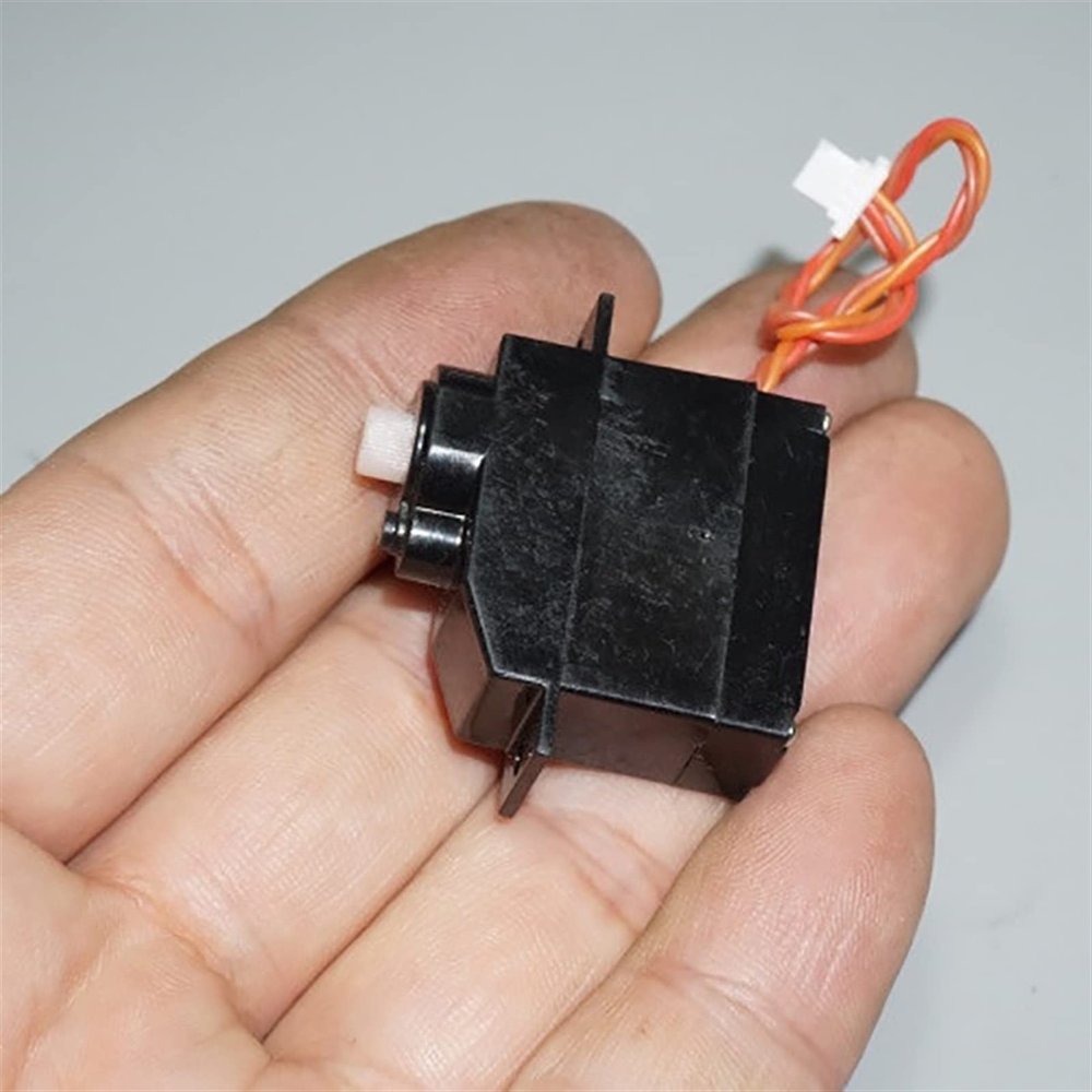 Pangyoo PYouo-DC Motor 1mm Pitch Terminal Miniature Servo, Car Ship Models 90 Degree Steering Gear with Wire Shaft Diameter 4.6mm, 8g