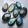 8 Pieces, Flash Rainbow Flash Labradorite Smooth Large Cabuchon 41-33mm view 1