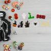 24Pcs Halloween Cupcake Toppers Glitter Bat Boo Switch Boo Ghost House Pumpkin Cupcake Pick Decorations for Halloween Theme Kids Babyshower Birthday Party Decorations Supplies view 3