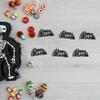 24Pcs Happy Halloween Cupcake Toppers - Black Spider Web Glitter Picks for Halloween Theme Baby Shower Birthday Party Cake Decorations Supplies view 3