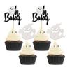 24Pcs Halloween Oh Baby Cupcake Toppers Black White Little Boo Cupcake Picks for Halloween Theme Kids Babyshower Party Decorations Supplies view 1