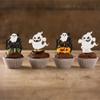 24Pcs Halloween Oh Baby Cupcake Toppers Black White Little Boo Cupcake Picks for Halloween Theme Kids Babyshower Party Decorations Supplies view 4