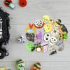 18Pcs Resin Halloween Cupcake Toppers Horror Classic Movie Face Eye Hat Cake Toppers Decorations for Kids Boys Girls Halloween Birthday Baby Shower Party Supplies view 4