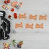 24Pcs Happy Halloween Cupcake Toppers Orange Glitter Ghost Spider Halloween Cake Topper Decorations for Halloween Theme Kids Babyshower Party Decorations Supplies view 3