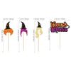 24Pcs Hocus Pocus Cupcake Toppers Glitter Witch Hair Hat Halloween Cupcake Picks for Halloween Theme Baby Shower Kids Boys Girls Birthday Party Cake Decorations Supplies view 2