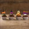 24Pcs Hocus Pocus Cupcake Toppers Glitter Witch Hair Hat Halloween Cupcake Picks for Halloween Theme Baby Shower Kids Boys Girls Birthday Party Cake Decorations Supplies view 4