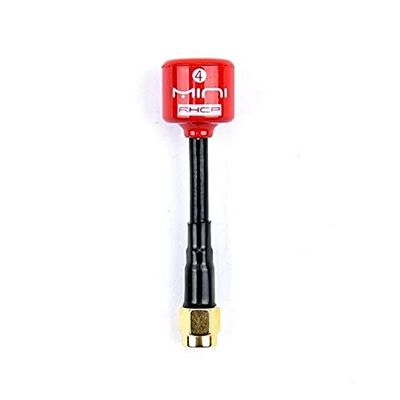 5.8G 4 RHCP Antenna High Gain 2.8Dbi Transmitter/ Receiver SMA/ RP-SMA/ MMCX/ UFL Antenna for FPV RC Drone Part ( Color : Red SMA )