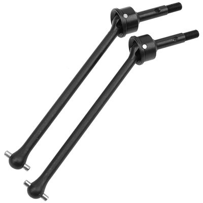 2Pcs ShareGoo Steel Front CVD Drive Shaft CVD Driveshaft Dogbone Joint Compatible with Traxxas UDR 1/7 RC Unlimited Desert Racer Repalce of 8550 8553 (Black)