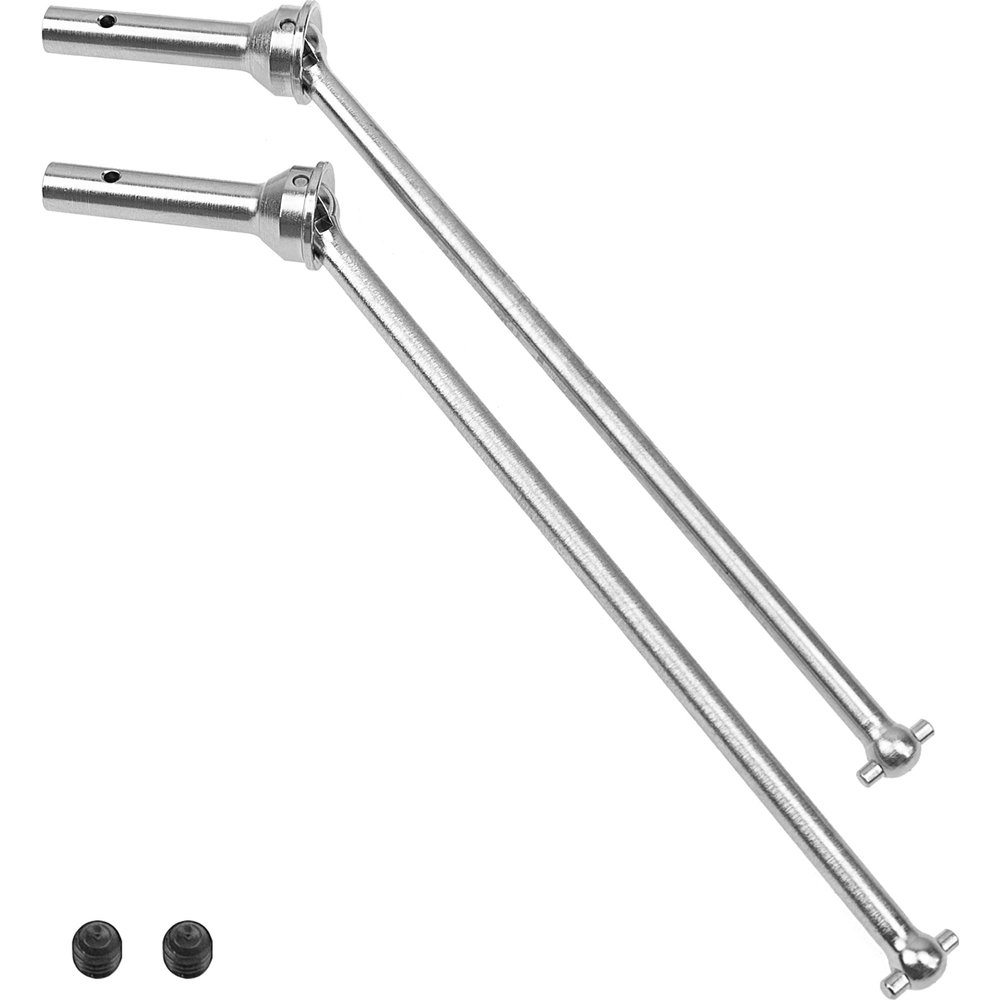 2Pcs ShareGoo Rear Drive Shaft Hard Steel CVD Dogbone Joint Driveshaft Axles Compatible with Arrma 1/8 Kraton 6S BLX Outcast 6S BLX Notorious 6S BLX Upgrade Part