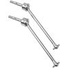 2Pcs ShareGoo Steel Front CVD Drive Shaft CVD Driveshaft Dogbone Joint Compatible with Traxxas UDR 1/7 RC Unlimited Desert Racer Repalce of 8550 8553 (Silver) view 1