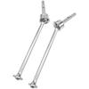 2Pcs ShareGoo Steel Front CVD Drive Shaft CVD Driveshaft Dogbone Joint Compatible with Traxxas UDR 1/7 RC Unlimited Desert Racer Repalce of 8550 8553 (Silver) view 3