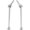 2Pcs ShareGoo Steel Front CVD Drive Shaft CVD Driveshaft Dogbone Joint Compatible with Traxxas UDR 1/7 RC Unlimited Desert Racer Repalce of 8550 8553 (Silver) view 4