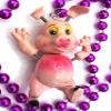 Bobble Head Pig Bead Necklace New Orleans Mardi Gras Cajun Carnival Favor Festival view 2