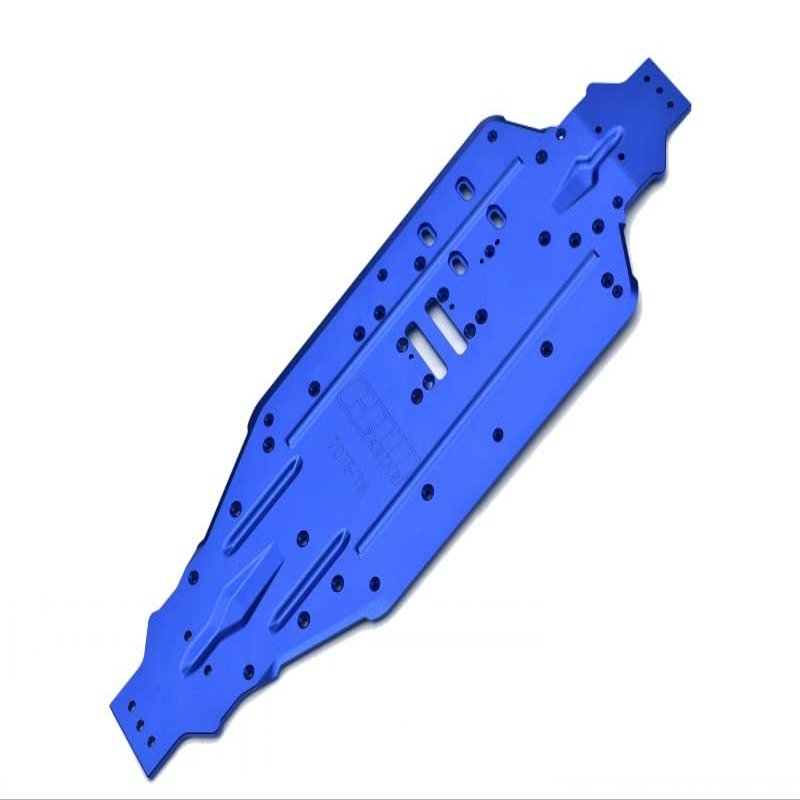 GPM Aluminum 7075-T6 Chassis Plate for TRAXXAS 1/8 4Wd Sledge Monster Truck-95076-4 (Blue)