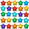 18 Inch Star Foil Balloons, 50pcs Multi Mylar Helium Rainbow Balloons for Party Decoration view 1