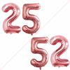 GOER Number 25 Balloons for 25th Birthday Party Decorations,42 Inch Jumbo Foil Helium 52 Balloons for 52nd Birthday Party Decoration (Rose Gold) view 1