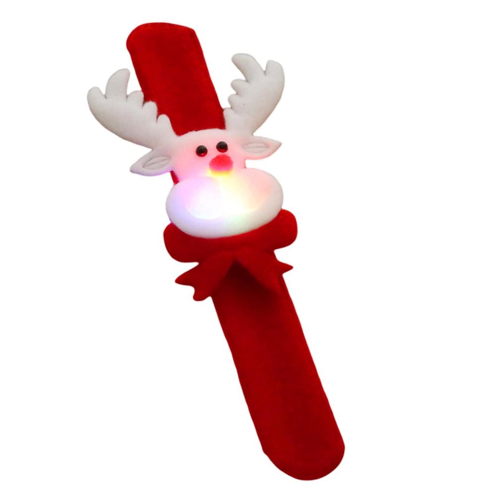 Clap Circle Bracelet Add Atmosphere Convenient to Use Interesting Christmas Slap Bracelet Ring Toy Elk