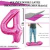 GOER Number 24 Balloons for 24th Birthday Party Decorations,42 Inch Jumbo Foil Helium 42 Balloons for 42nd Birthday Party Decoration (Hot Pink) view 2