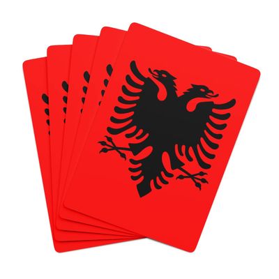Brian Bula Albania Playing Cards with The Albania Flag Poker Cards