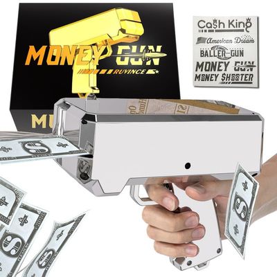 Money Gun Shooter RUVINCE Money Gun for Movies That Look Real, Prop Gun Make it Rain, Handheld Cash Gun for Game Movies Party