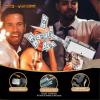 Money Gun Shooter  RUVINCE Money Gun for Movies That Look Real, Prop Gun Make it Rain, Handheld Cash Gun for Game Movies Party view 3