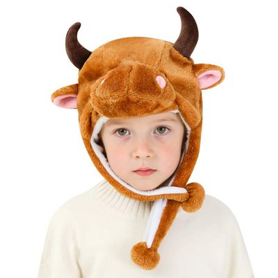 Kids Animal Hat Plush Dog Tiger Rabbit Party Cosplay Hat Funny Warm Earflap Cap
