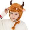 Kids Animal Hat Plush Dog Tiger Rabbit Party Cosplay Hat Funny Warm Earflap Cap view 2