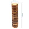 BSIRI Octa Tumbling Tower Game - Wooden Stacking Game, Outdoor Games for Adults and Family, Ideal for Game Night, Home Decor for Living Room, Classroom, Office view 3