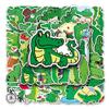 50Pcs Crocodile Stickers Cute Cartoon Animal Stickers for Laptop Skateboard Bicycle Water Bottle Scrapbook Cars Phone Guitar Suitcase Luggage,Vinyl Waterproof Alligator Stickers for Teens Kids Boys view 1