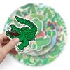50Pcs Crocodile Stickers Cute Cartoon Animal Stickers for Laptop Skateboard Bicycle Water Bottle Scrapbook Cars Phone Guitar Suitcase Luggage,Vinyl Waterproof Alligator Stickers for Teens Kids Boys view 4
