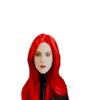 1/6 Scale Female Head Sculpt,Female Pale Skin Red Hair Head Carved for 12inch Action Figure Body (C) view 1