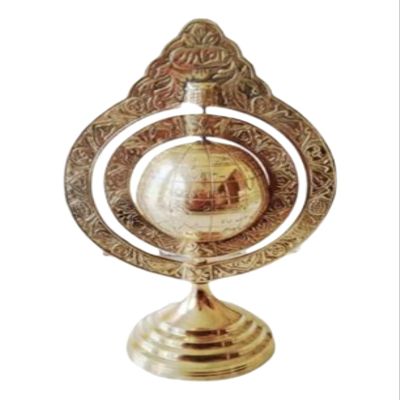 Globe World Rotating Armillary Brass Shinny Home, Decor Office Engraved Globe Handmade Gifts for Everyone Vintage Zodiac Armillary Brass Sphere Globe by M/S Nautical Personalized