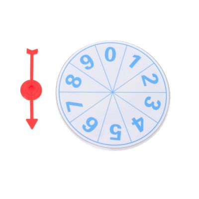 Spinning Prize Wheel Game Spinners Wheel Wall Prize Turntable 0-9 Number Roulette for Carnival Trade Show Win The Fortune Math Game 10cm Sky- Blue