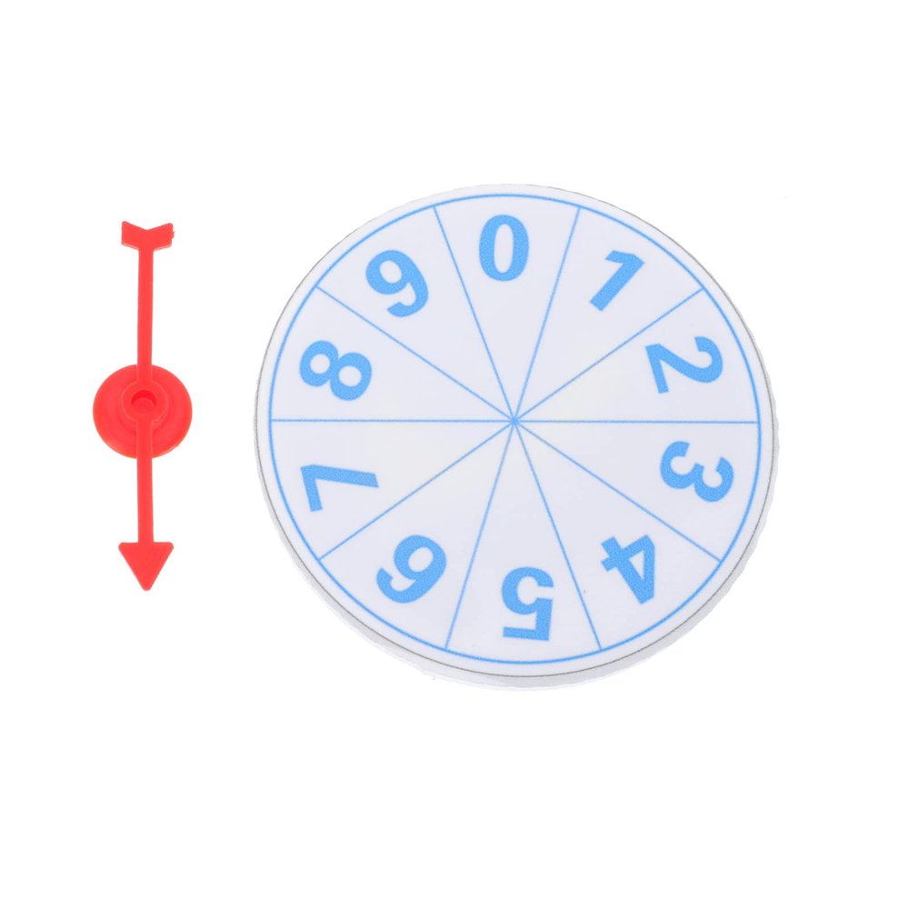 Spinning Prize Wheel Game Spinners Wheel Wall Prize Turntable 0-9 Number Roulette for Carnival Trade Show Win The Fortune Math Game 10cm Sky- Blue