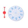 Spinning Prize Wheel Game Spinners Wheel Wall Prize Turntable 0-9 Number Roulette for Carnival Trade Show Win The Fortune Math Game 10cm Sky- Blue view 1