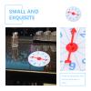 Spinning Prize Wheel Game Spinners Wheel Wall Prize Turntable 0-9 Number Roulette for Carnival Trade Show Win The Fortune Math Game 10cm Sky- Blue view 2