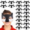 NUOBESTY Wolf Mask Half Face Felt Cosplay Mask for Kids Halloween Masquerade Dress up Party Accessory with Elastic Band view 2
