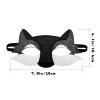 NUOBESTY Wolf Mask Half Face Felt Cosplay Mask for Kids Halloween Masquerade Dress up Party Accessory with Elastic Band view 3