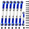 Adjustable Aluminum Turnbuckles/Camber Link Suitable for 1/10 Traxxas Slash 4X4/2WD, Rustler4X4/2WD, Stampede 4X4/2WD VXL, Nitro Slash/Rustler, Bandit/VXL,Upgrade RC Car Parts(Navy Blue) view 1